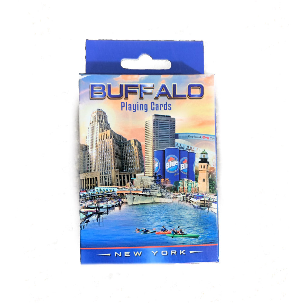 Buffalo Skyline Collage Playing Cards