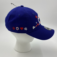 Youth Buffalo Bills Ivory With Blue Flowers Adjustable Hat