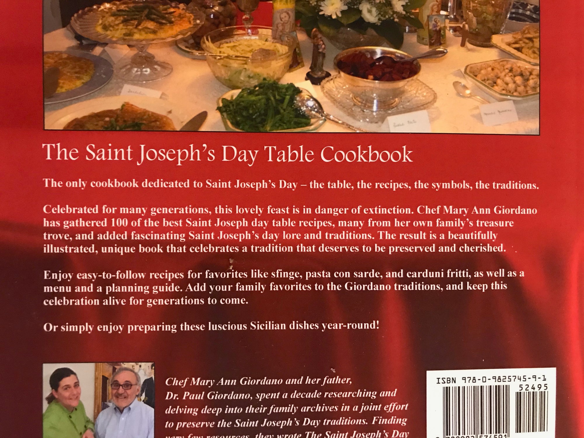 &quot;The Saint Joseph&#39;s Day Table Cookbook&quot; Book