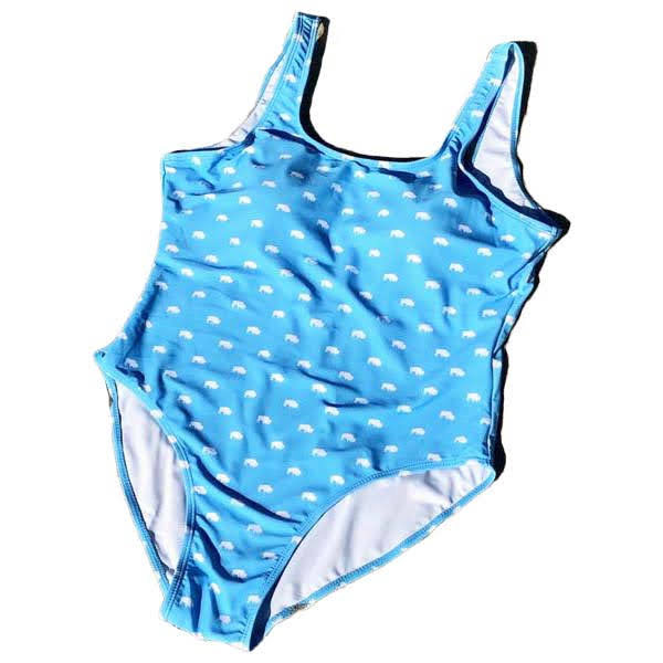 Light Blue BFLO Ladies One-Piece Swimsuit