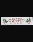 Mr & Mrs First Christmas Wooden Sign