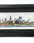 Buffalo Skyline Framed Art Mosaic