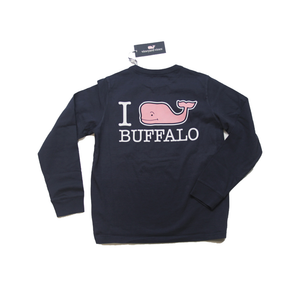 Vineyard Vines Youth I Whale Buffalo Navy LST